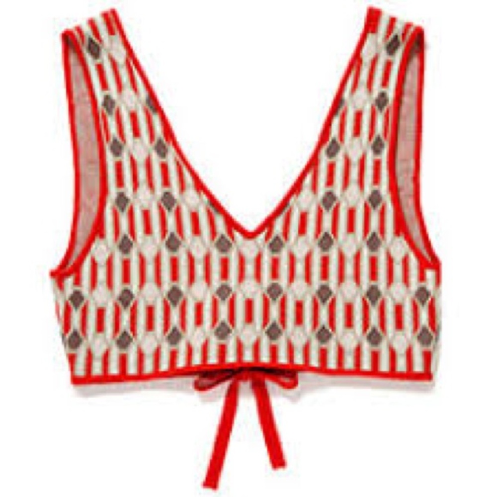Sly 010 Knit Crop Top Sweater Vest S M OS